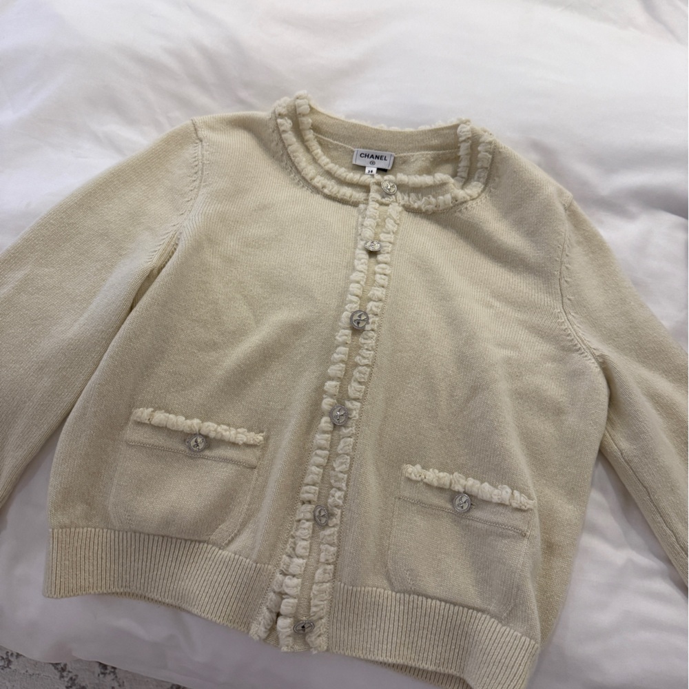 Chanel Beige Knit Top